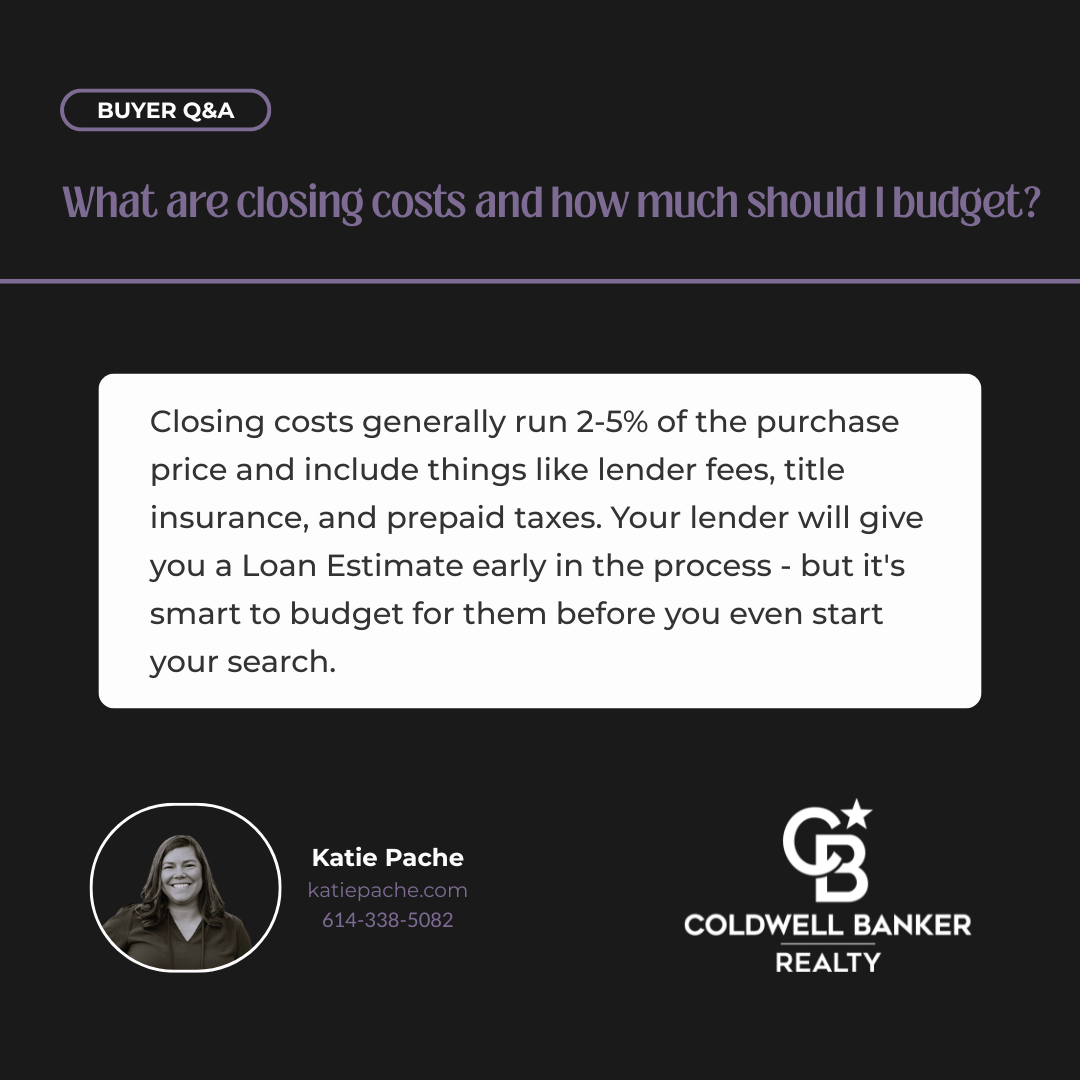 closing costs Central Ohio home buyer guide